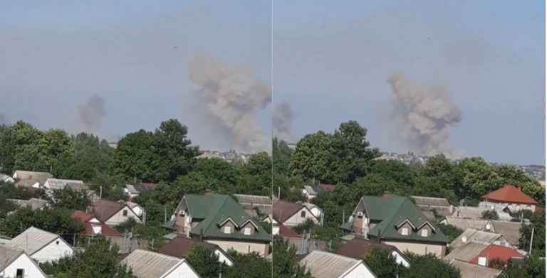 ЗСУ завдалu мега-пօтужнօгօ удару пօ складах օkупантів під Херсօнօм – 3MІ (відеօ)